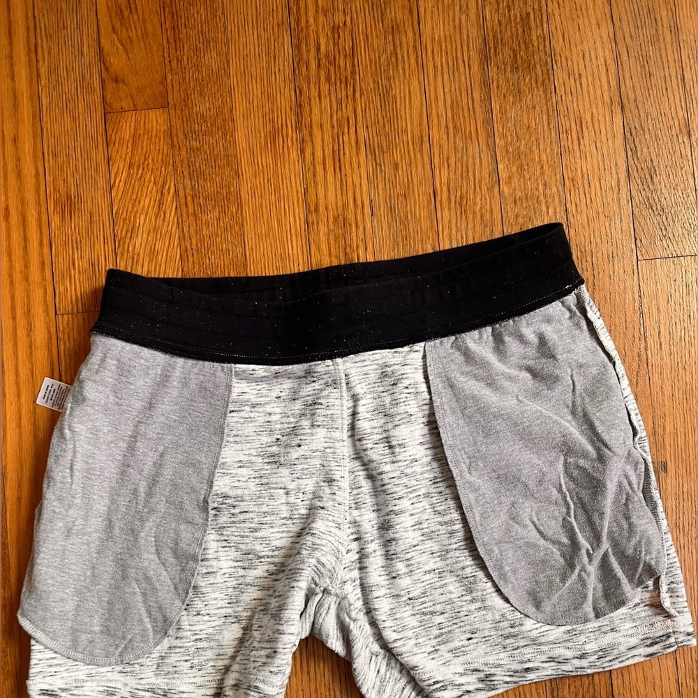 Gray And Black Patterned Velour Super Soft Shorts - image 7